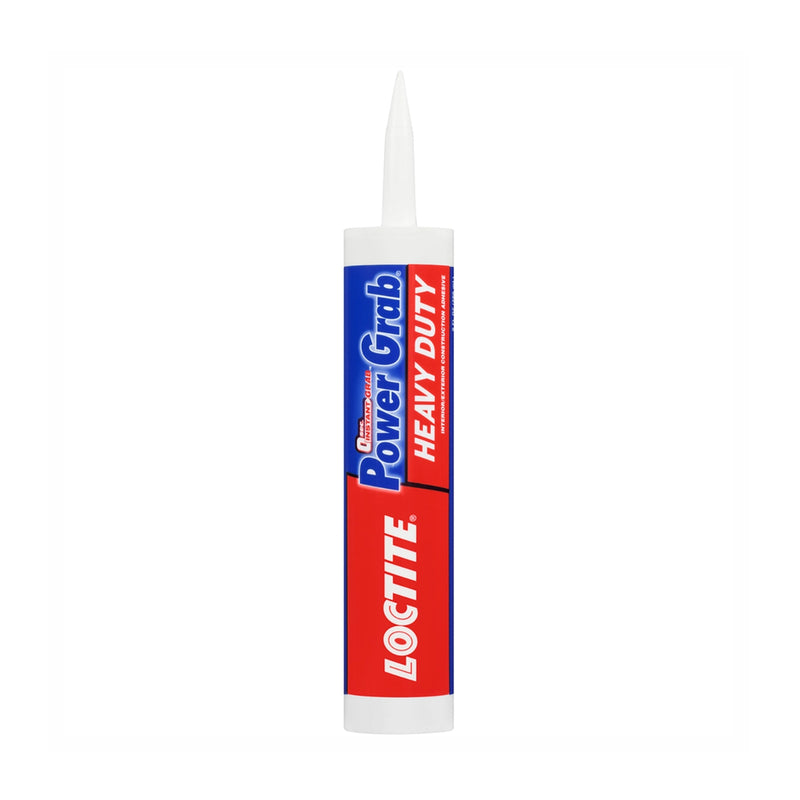 Loctite Power Grab Express Heavy Duty Construction Adhesive, 9 fl oz Cartridge, 1 Pack - Versatile Constuction Glue for Wood, Wall, Tile, Foam Board & More