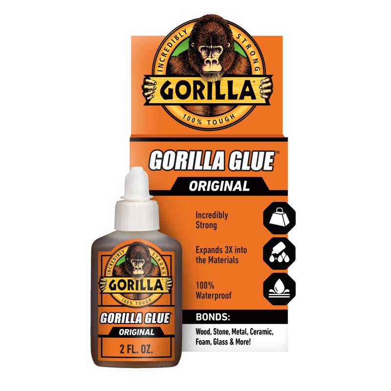 Original Multi-Purpose Waterproof Glue, 2 oz Bottle, Light Brown