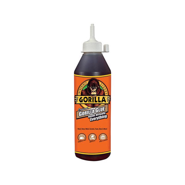 Gorilla Original Gorilla Glue, Brown, Waterproof Polyurethane Glue, 18 Ounce (Pack of 1) - Expands Into Materials, All Purpose 50018