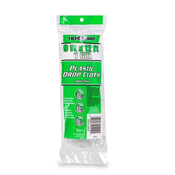 Berry Plastics The Berry Company Tyco/Covalence Plastic #HS001 9x12 1Mil Drop Cloth 626214