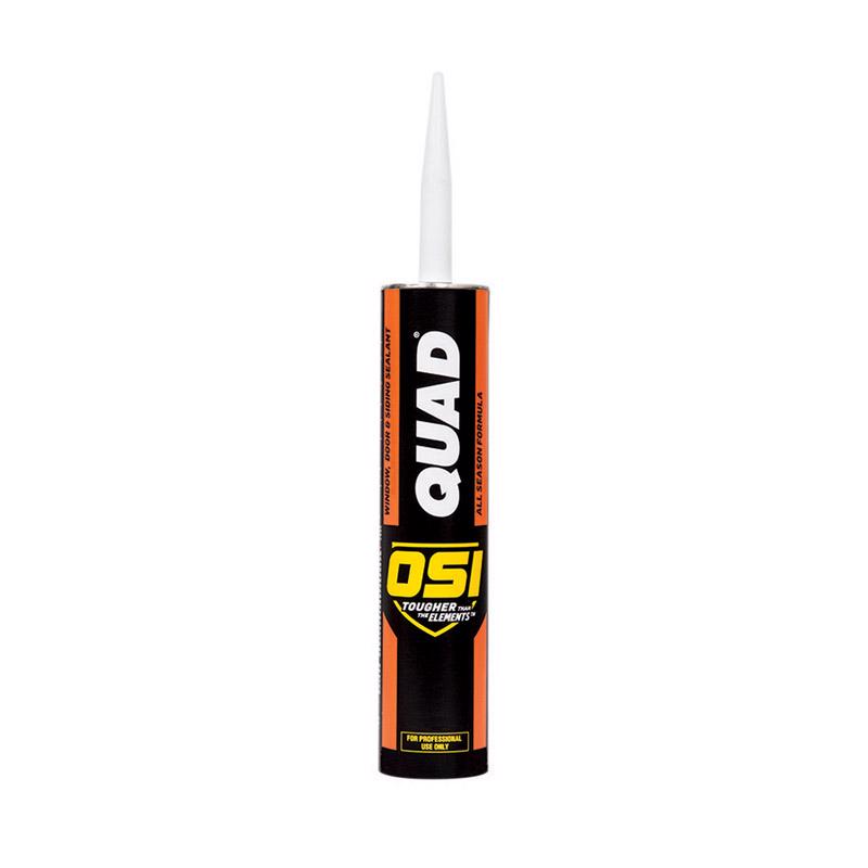 OSI Quad Clay Elastomeric Polymers Door, Siding and Window Sealant 10 oz.