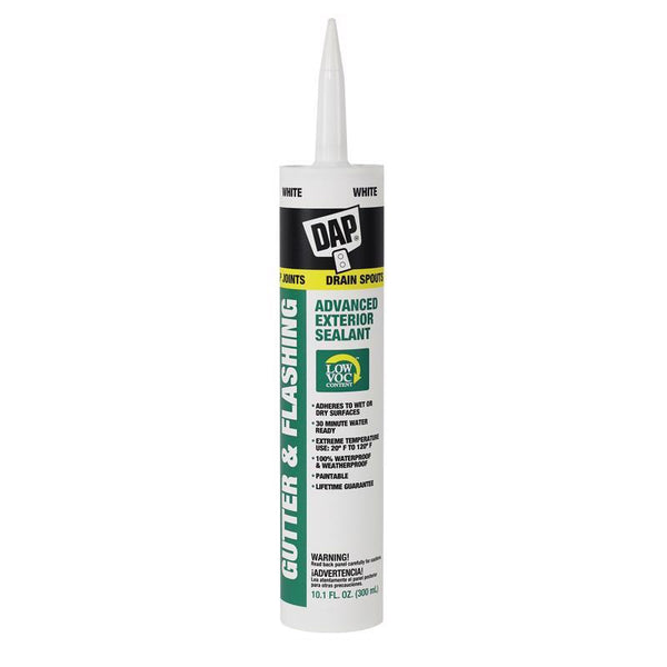 DAP INC 01801 10.1OZ White Gutt Sealant 7079801801