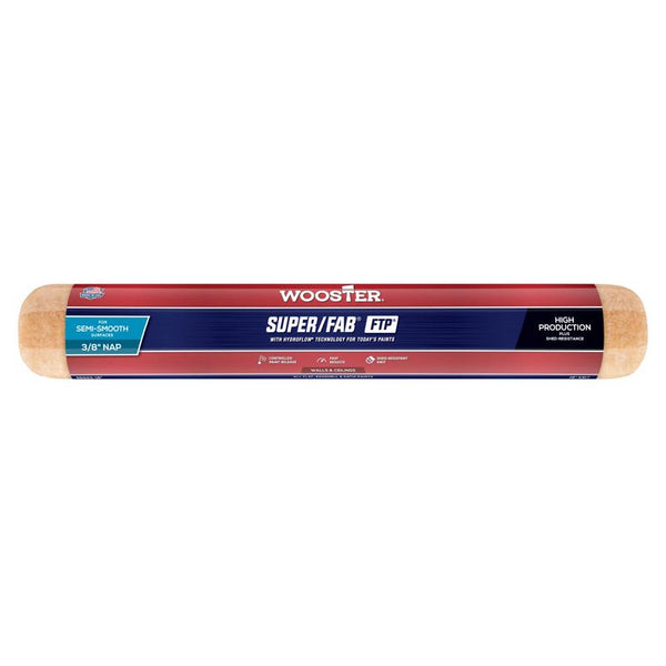 Wooster Brush RR923-18 Inch Super Fab FTP Roller Cover, 3/8-Inch Nap