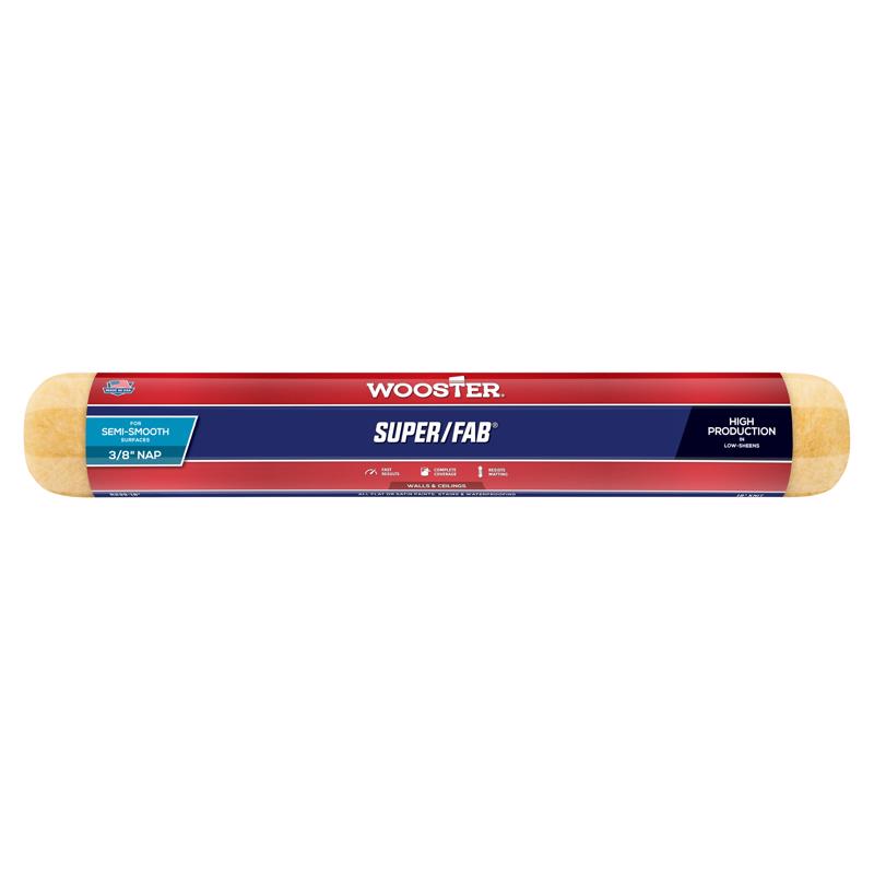 Wooster Brush R239-18 Super/Fab Roller Cover, 3/8-Inch Nap, 18-Inch