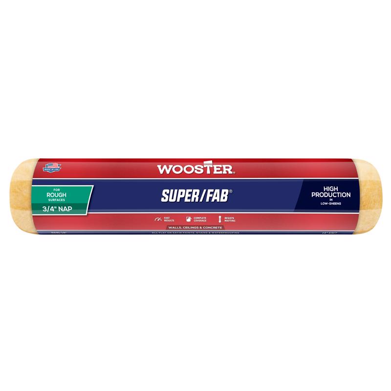 Wooster Brush R241-14 Super/Fab Roller Cover, 3/4-Inch Nap, 14-Inch