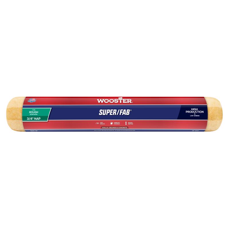 Wooster Brush R241-18 Super/Fab Roller Cover, 3/4-Inch Nap, 18-Inch