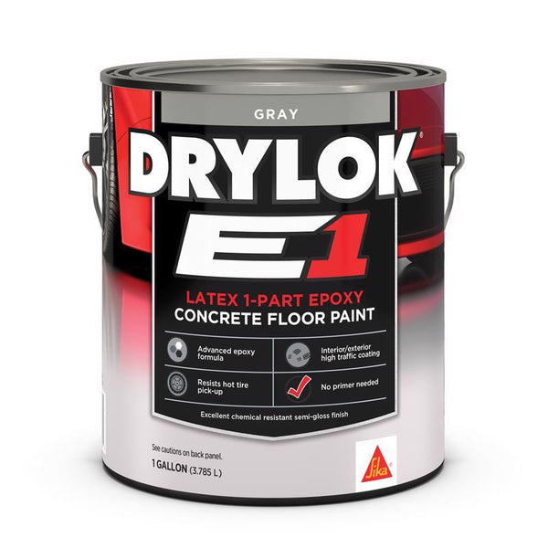 UNITED GILSONITE LAB 23713 Drylok Gallon Gray E1 Epoxy Semi-Gloss Floor Paint