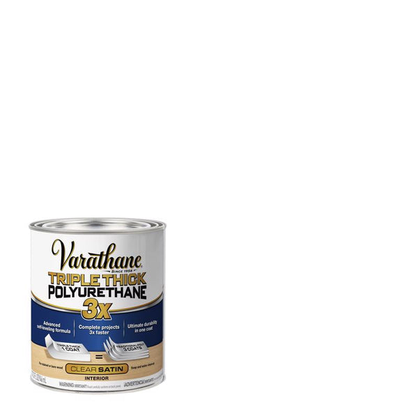 Rust-Oleum Varathane 284473 Triple Thick Polyurethane, 32 Fl Oz, Satin