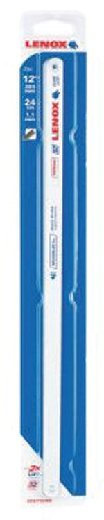 Lenox American Saw & Mfg 20161T224HE Hacksaw Blade, Bi-Metal, 24-Tooth, 12-In, 2-Pk. - Quantity 22