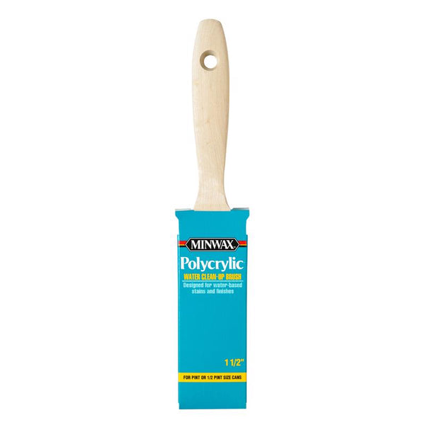 Minwax 427310008 Polycrylic Wood Stain Brush, 1.5", White 427310150
