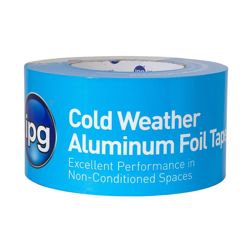 IPG Cold Weather Aluminum Foil Tape, 2" x 50 yd, Silver (Single Roll) (9502)