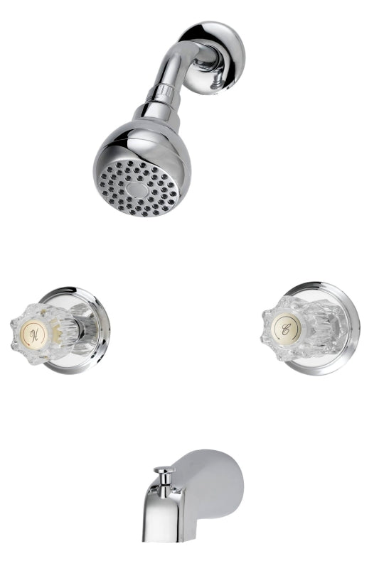 Boston Harbor GU-TQOB016CP Chrome 2 Handle Faucet Tub/Shower