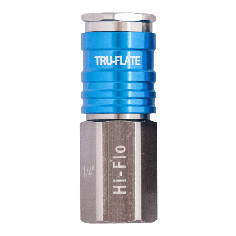 Tru-Flate 13-935 1/4" HI FLO Design x 1/4" FNPT Aluminum Coupler