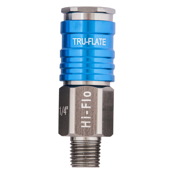 Tru-Flate 13-925 1/4" HI FLO Design x 1/4" MNPT Aluminum Coupler