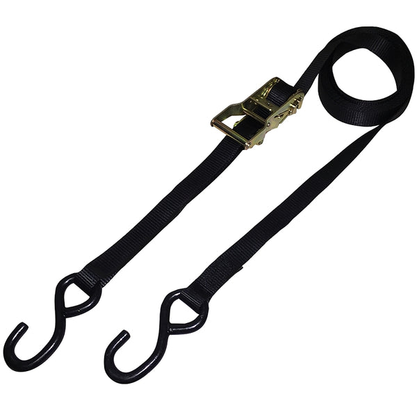 Ancra 10936-16 1" x 16' Tie-Down Ratchet with Wide Handle & Coated S-Hooks (Bulk)
