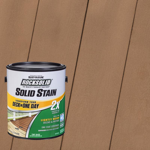 Rust-Oleum 305799 RockSolid 2X Solid Stain, 1 Gal