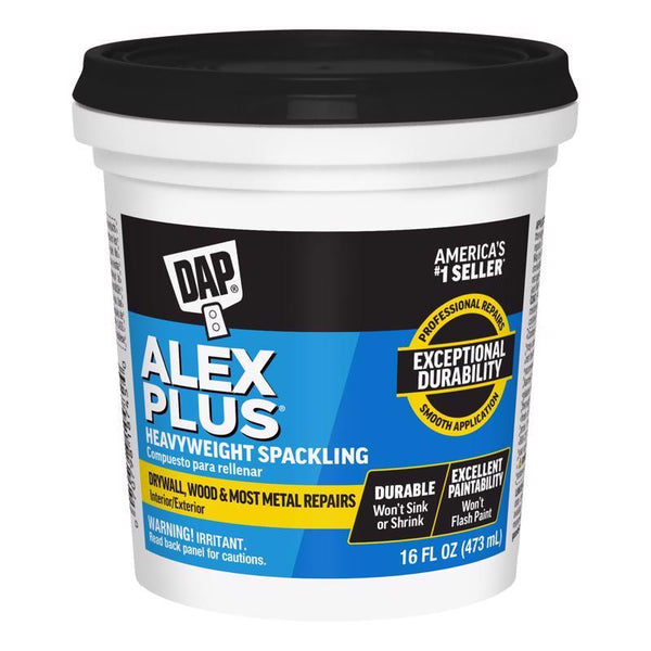 DAP INC 18745 Alex Plus PT Spackling, No Size, Plain 16 Fl Oz (Pack of 1) 7079818745