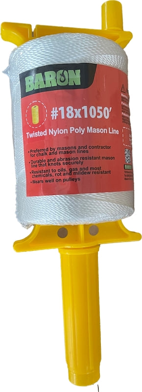 BARON MFG Twine Nylon White NO18X1050FT 58401