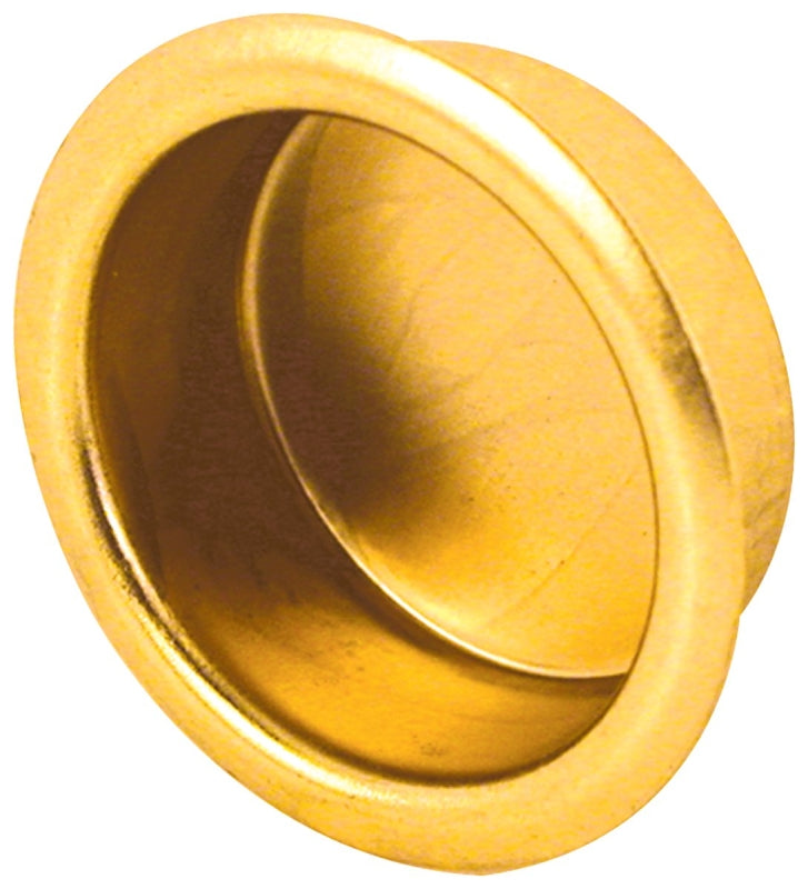 Prime-Line Products N 6846 Bypass Door Finger Pull, 3/4-Inch, Brass Plated,(Pack of 4)
