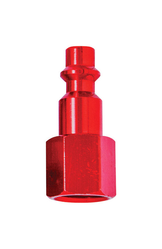 Tru-Flate 12-234R Tru-Match 1/4" I/M Design x 1/4" FNPT Aluminum Plug - (Pack of 10)