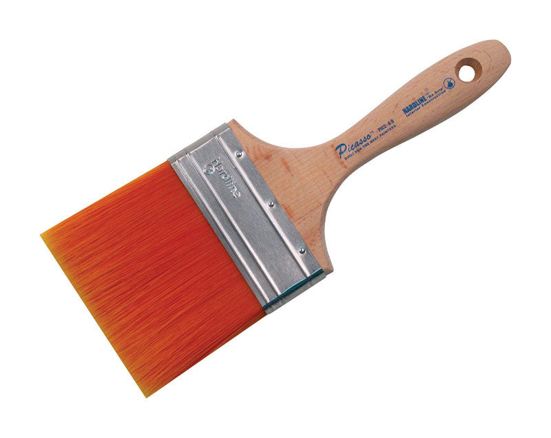 Proform PIC2-4.0 Picasso Straight Cut Beaver Tail Paint Brush 4-Inch