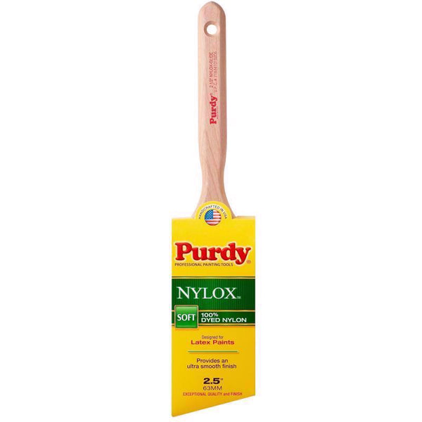 2-1/2" Purdy 144152225 Nylox Glide Angled Sash Paint Brush, Tynex Nylon