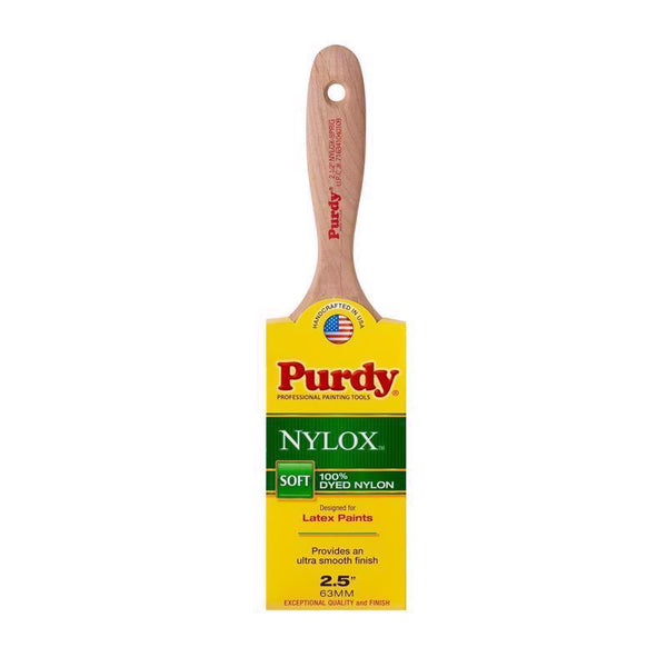 Purdy 144380225 Nylox Series Sprig Flat Trim Paint Brush, 2-1/2 inch