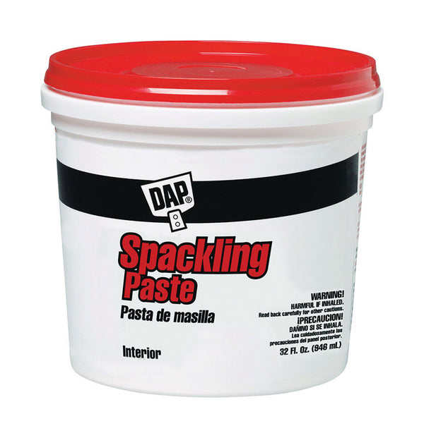 DAP 10204 Spackling Paste Rtu Qt Raw Building Material, 32 Fl Oz (Pack of 1), White 7079810204