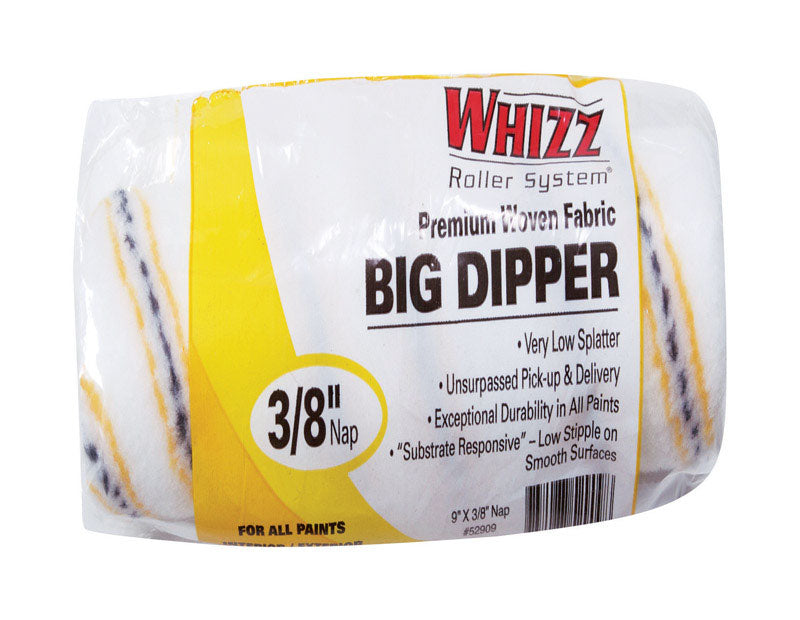 WHIZZ Series 52909 9" Premium Polyamide Fabric Gold Stripe 3/8" Nap Roller Cover