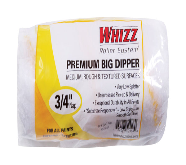 WHIZZ Series 52918 9" Premium Gold Stripe 3/4" Nap Cage Frame Roller Cover