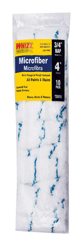 WHIZZ, 4 inches. Paint Roller Cover Blue/White 25018