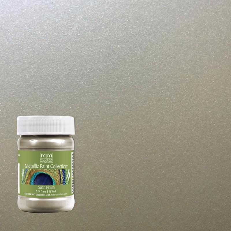 6 oz Modern Masters ME206 Champagne Metallic Paint Collection, Satin Water-Based Decorative Metallic Paint