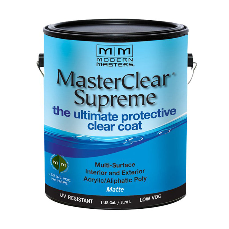 1 gal Modern Masters MCS901 Clear MasterClear Supreme Protective Clear Coat, Matte