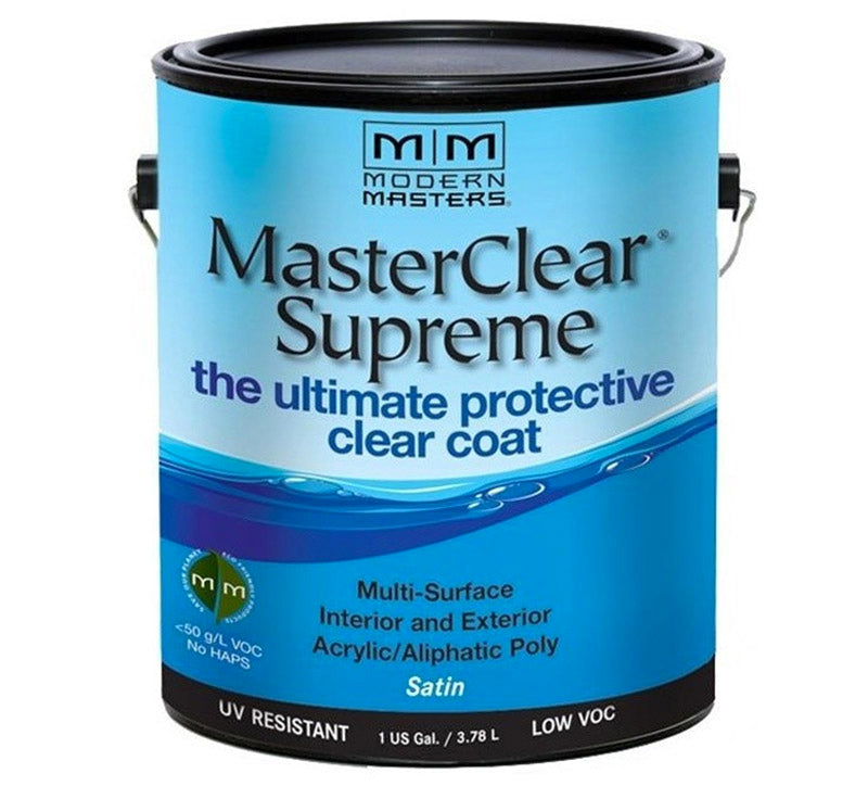 1 gal Modern Masters MCS902 Clear MasterClear Supreme Protective Clear Coat, Satin