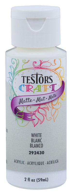 CRAFT PAINT MAT WHT 2OZ