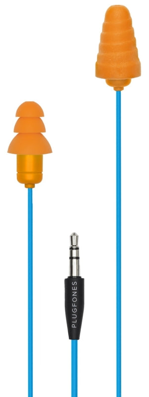 Plugfones Guardian Wired Ear Plug Headphones for Work, OSHA Safety Earbuds Pg-Uo