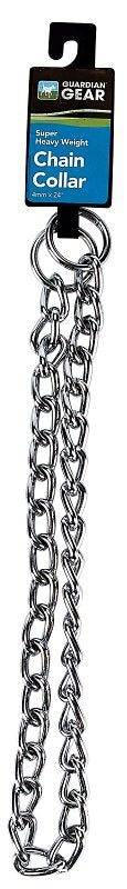 GUARDIAN GEAR 12624 Dog Chain Collar, 24 in L Collar, 4 mm W Collar