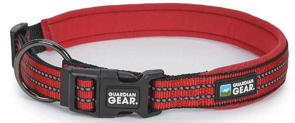 Guardian Gear Reflective Nylon O-Ring Dog Collars (Large, Red) ZA0006 20 83