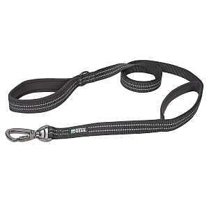 Guardian Gear GG Reflect Dbl-Handle Leash Blk 6ft