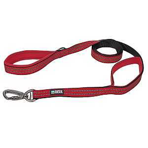 Guardian Gear GG Reflect Dbl-Handle Leash Red 6ft