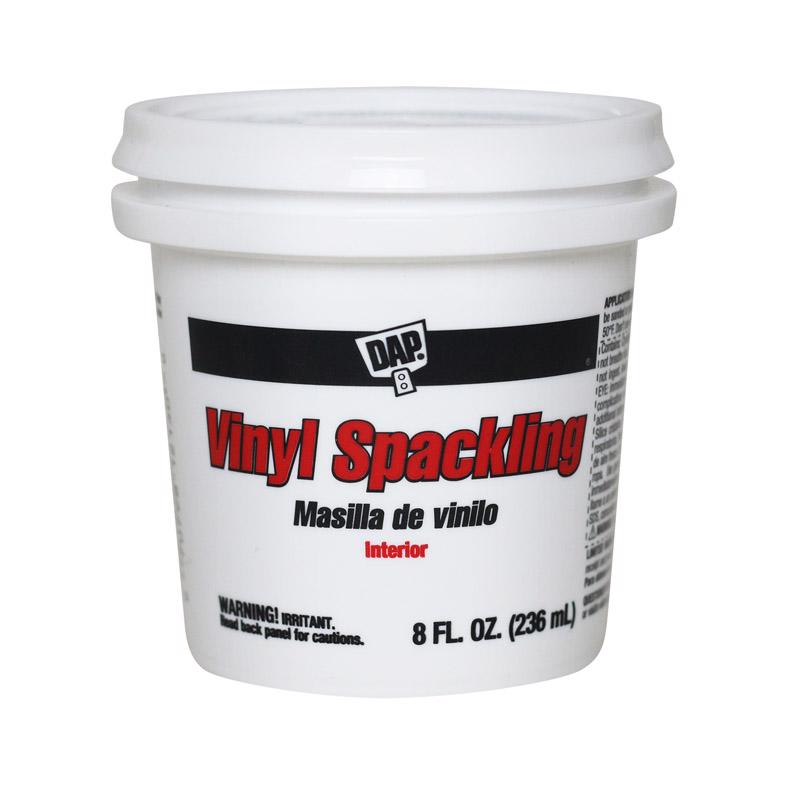 DAP 12130 Vinyl Spackling Rtu Hp Raw Building Material, 1/2 Pint, White