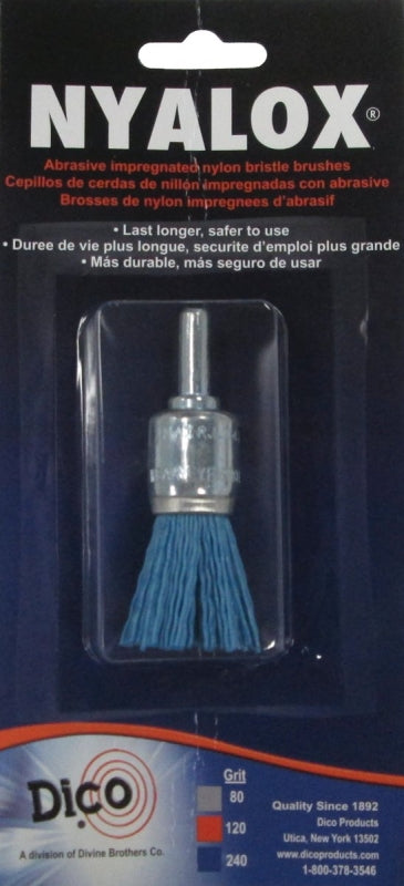 Dico 7200027 3/4" Fine Nyalox Wire End Brush 541-787-3/4