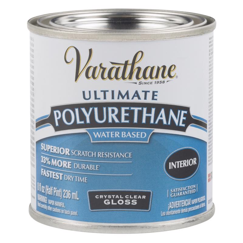 Varathane 200061H Water-Based Ultimate Polyurethane, Half Pint, Gloss Finish