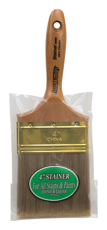 Arroworthy Stainer 4 in. W Flat Paint Brush - Case Of: 1;