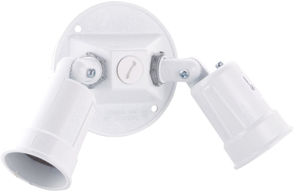 Bell Outdoor 5625-6 4" White Round Dual Lampholders