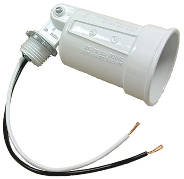 Hubbell-Bell 5606-6 Weatherproof Lampholder White