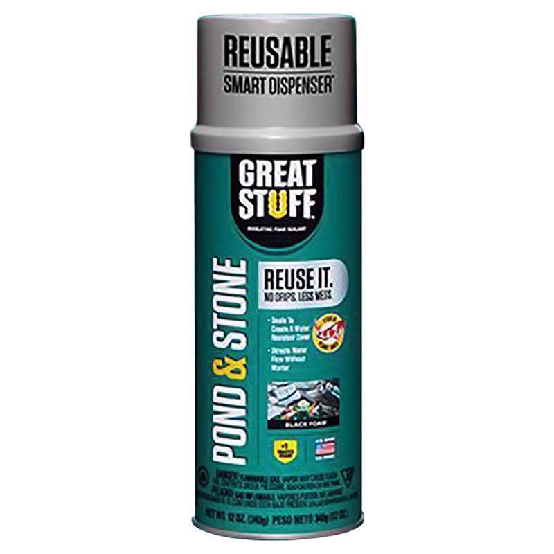 GREAT STUFF 99112849 Smart Dispenser Pond & Stone, 12 oz, Black
