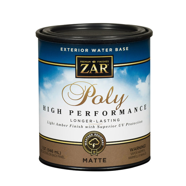 Ugl Zar Matte Clear Water-Based Polyurethane 1 Qt. - Case of: 4 34912