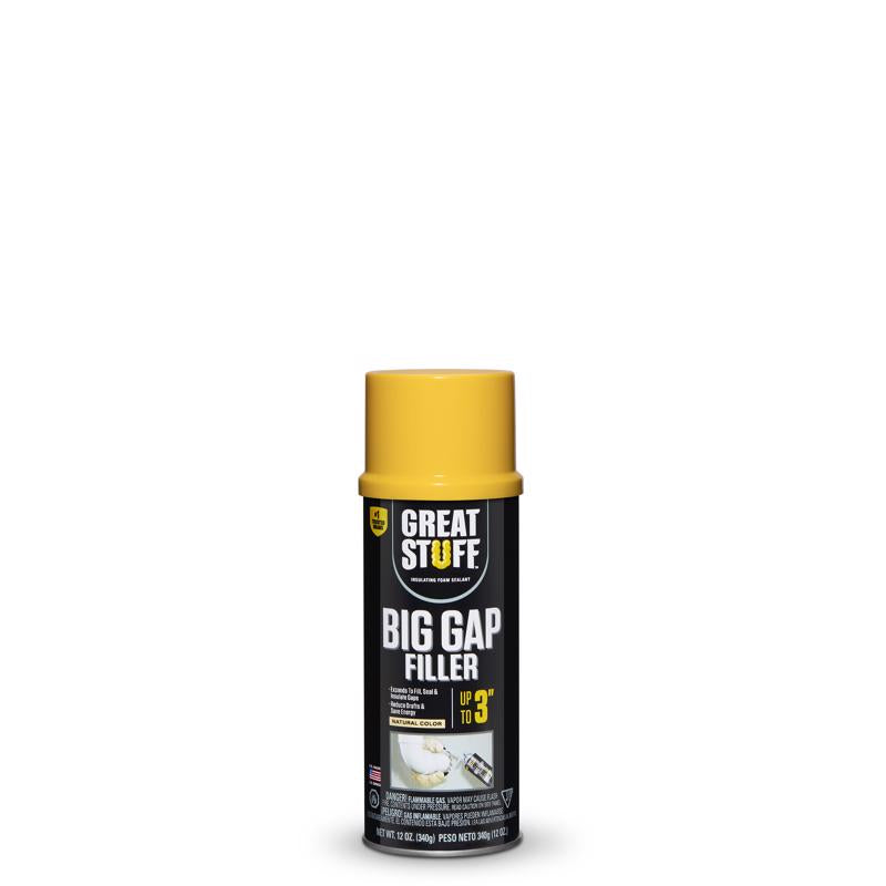 Great Stuff 157906 Insulating Foam Sealant, 12 oz, Cream