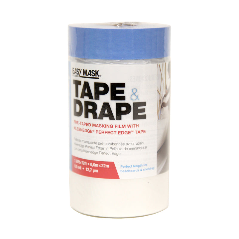Easy Mask 949460 1.9" x 72' Pre-Taped Painter's Drop Cloth -Quantity 6